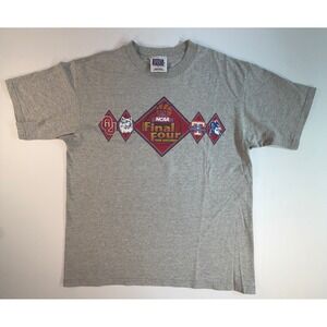Vintage 2002 NCAA Womens Final Four San Antonio T-Shirt Sport Attack Gray Large
